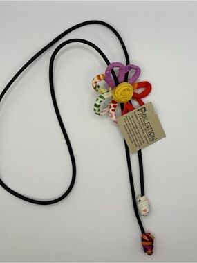 Ficklesticks Colorful Daisy Bolo Necklace